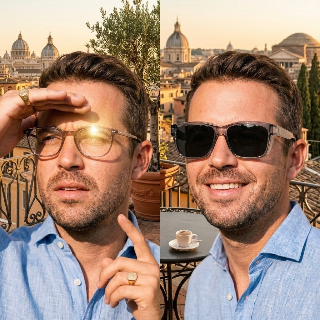 Sovraocchiali polarizzati da uomo